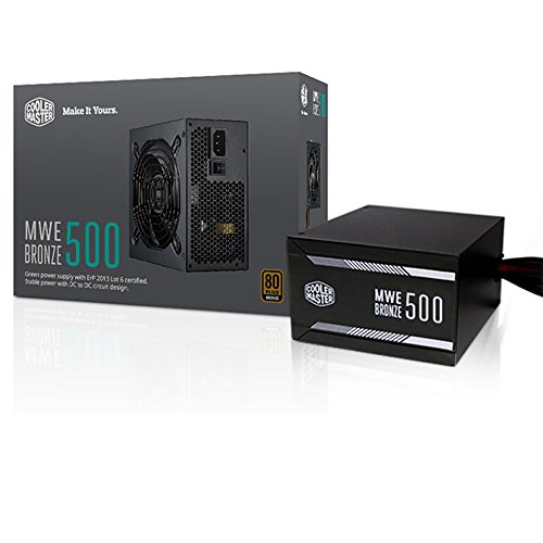 Product Cover Cooler Master MWE 500 Bronze, 80+ Bronze Certified 500W Power Supply
