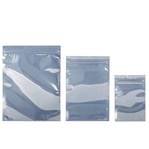 Product Cover QNINE Anti Static Bags, 100pcs ESD Bags, Antistatic Resealable Bags for Electronics, 3.5 Hard Drive, 2.5 Solid State Drive, ESD Shielding Bags for Desktop Laptop PC Accessories and Electronic Devices