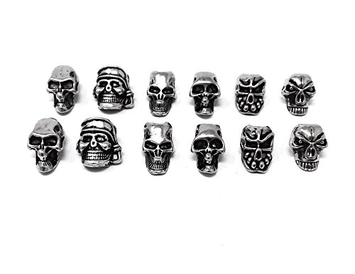 Product Cover Honbay 12pcs Mini Skull Spacer Beads for DIY Jewelry Making Necklace Bracelets Earring Lanyards Accessories
