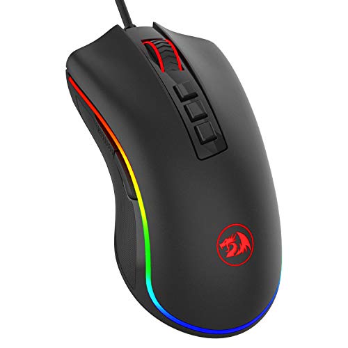 Product Cover Redragon M711 Cobra Gaming Mouse with 16.8 Million RGB Color Backlit, 10,000 DPI Adjustable, Comfortable Grip, 7 Programmable Buttons