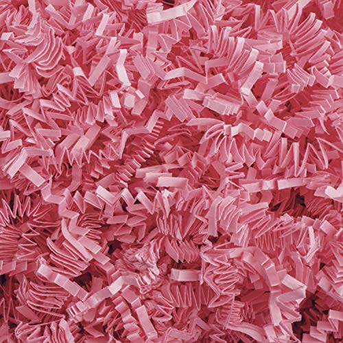 Product Cover Crinkle Cut Paper Shred Filler (1/2 LB) for Gift Wrapping & Basket Filling - Light Pink | MagicWater Supply