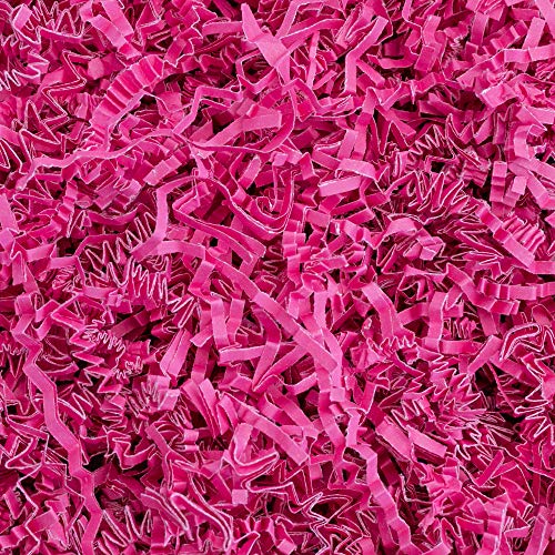 Product Cover Crinkle Cut Paper Shred Filler (1/2 LB) for Gift Wrapping & Basket Filling - Pink | MagicWater Supply