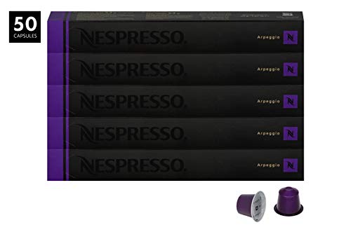 Product Cover Nespresso Appregio OriginalLine Capsules, 50 Count Espresso Pods, Intensity 9 Blend, Full-Bodied South & Central American Coffee Flavors