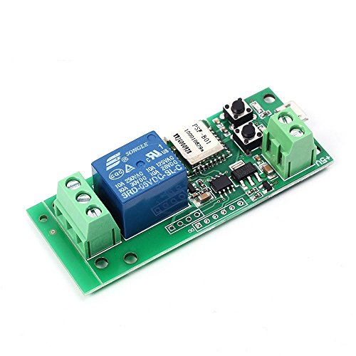 Product Cover MHCOZY WiFi Wireless Smart Switch Relay Module for Smart Home 5V 5V/12V，Ba applied to access control, turn on PC, garage door (5v)