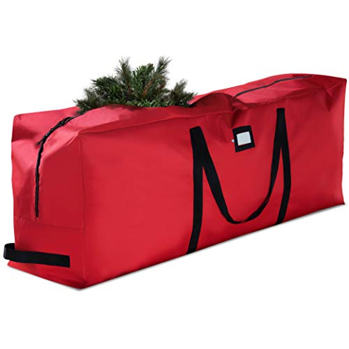 Product Cover Premium Christmas Tree Storage Bag - Fits Up to 7.5 ft Tall Artificial Disassembled Trees, Durable Handles & Sleek Dual Zipper - Holiday Xmas Bag Made of Tear Proof 600D Oxford - 5 Year Warranty,