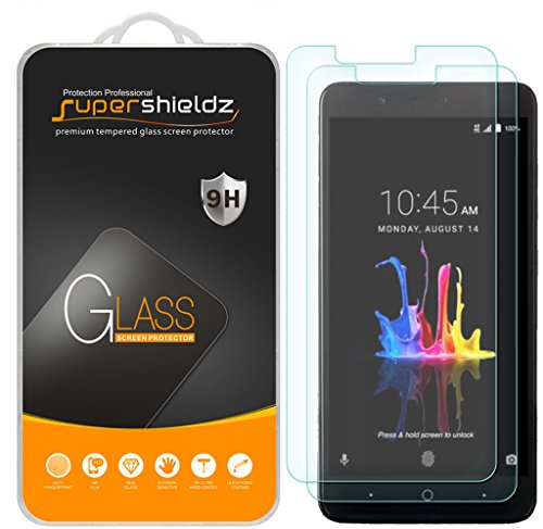 Product Cover (2 Pack) Supershieldz for ZTE (Blade Z Max) Tempered Glass Screen Protector, Anti Scratch, Bubble Free