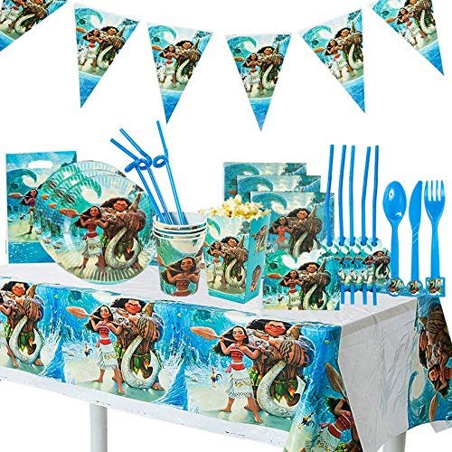 Product Cover Moana Birthday Party Supplies  - Party Bundle Decorations For 10 Guests