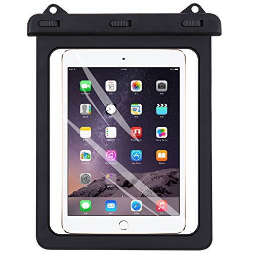 Product Cover Universal iPad Waterproof Case, AICase Dry Bag Pouch for iPad Pro 10.5, New iPad 9.7 2017/2018, iPad Pro 9.7, iPad Air/Air 2, Tablets up to 11.5 Inch (Black)
