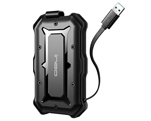 Product Cover ineo 2.5 Inch USB 3.0 Type A Rugged Waterproof / Shockproof IP66 External Hard Drive Enclosure [T2566-I]