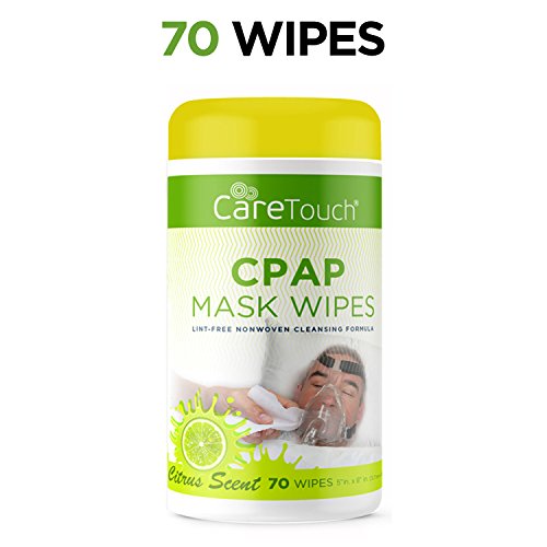 Product Cover Care Touch CPAP Cleaning Mask Wipes - Citrus Scent, Lint Free - 70 Wipes Each (70 Wipes)