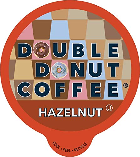 Product Cover Double Donut Coffee Classic Hazelnut Double Donut Flavored Coffee Recyclable Single Serve Cups Fo