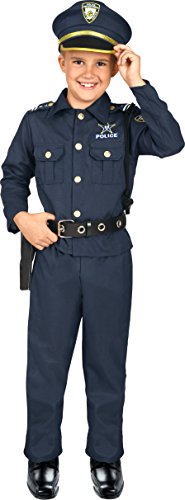 Product Cover Kangaroo Deluxe Boys Police Costume for Kids, Medium