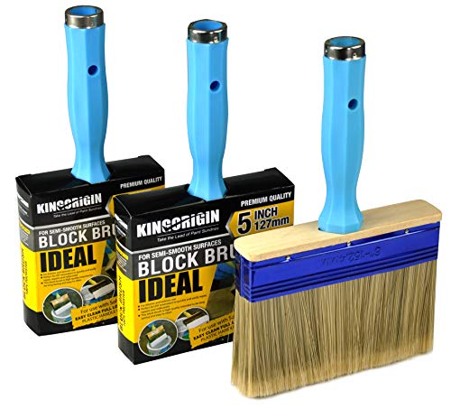 Product Cover 3 Piece (4,5,6inch) Heavy Duty Professional Stain Brush, Paint Brush,Paint Brushes, Double Thick 1.2 inch,Fence Brush,Paint Brush for Walls,Painters Paint Brush,Tool Set,Home Repair Tools,Tool kit