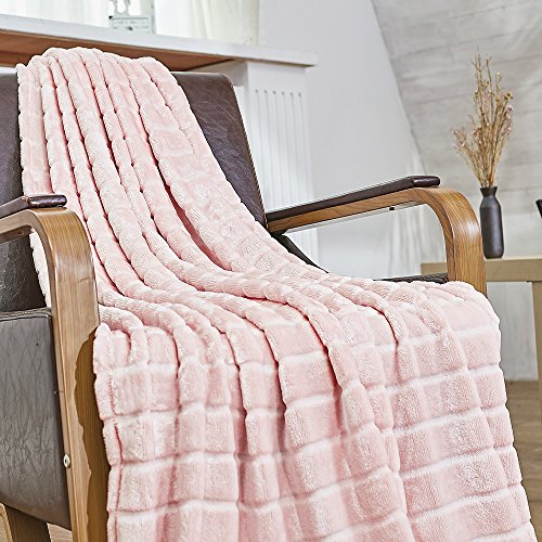 Product Cover Bertte Throw Super Soft Cozy Warm 330 GSM Lightweight Luxury Fleece Blanket for Bed Couch, Twin(60