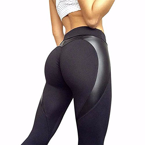 Product Cover Fittoo Women's Heart Shape Yoga Pants Sport Pants Workout Leggings Sexy High Waist Trousers