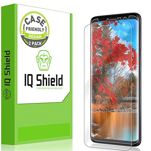 Product Cover IQ Shield Screen Protector Compatible with Galaxy S9 (2-Pack)(Case Friendly) Anti-Bubble Clear Film