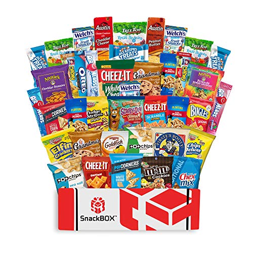 Product Cover Care Package Snacks for College Students, Finals, Office, Halloween, Deployment, Military and Gift Ideas - Including Over 3 lbs of Chips, Cookies and Candy! (40 Count)
