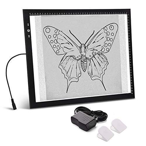 Product Cover A3 Light Box Light Pad Aluminium Frame Touch Dimmer 11W Super Bright Max 3000 Lux with Free Carry/Storage Bag 2 Years Warranty (A3 Light pad)