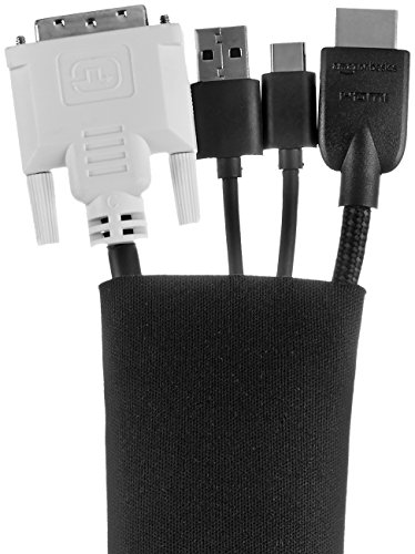 Product Cover AmazonBasics Cable Sleeve - Zipper, 40-Inch, Black, 2-Pack