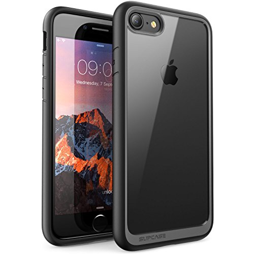 Product Cover SUPCASE Unicorn Beetle Style Hybrid Protective Clear Bumper Case Cover for iPhone 8 iPhone 7 [Scratch Resistant] (Black)