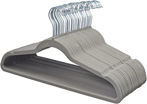 Product Cover AmazonBasics Velvet Suit Clothes Hangers, 30-Pack, Gray