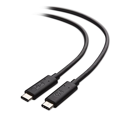 Product Cover Cable Matters USB-IF Certified USB C to USB C Cable 100W Power Delivery in Black 6.6 Feet (USB 2.0 Speed, No Video Support)