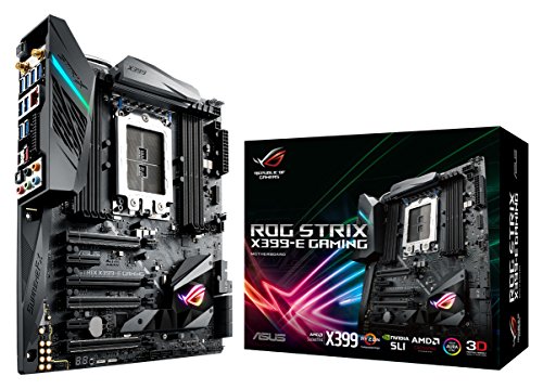 Product Cover ASUS ROG STRIX X399-E GAMING AMD Ryzen Threadripper TR4 DDR4 M.2 U.2 X399 EATX HEDT Motherboard with onboard 802.11AC WiFi, USB 3.1 Gen2, and AURA Sync RGB Lighting
