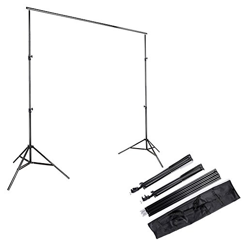 Product Cover Kshioe 2x3m/6.5x9.8ft Photo Video Studio Adjustable Background Backdrop Support System Stand with Carry Bag