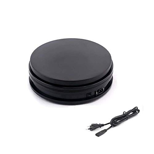 Product Cover Motorized Photography Display,Newerpoint 360 Degree Electric Rotating Turntable,Automatic Revolving Platform perfect for 360 Degree Images, Product Display or Cake Display,45lb Load Dia 6inch- Black