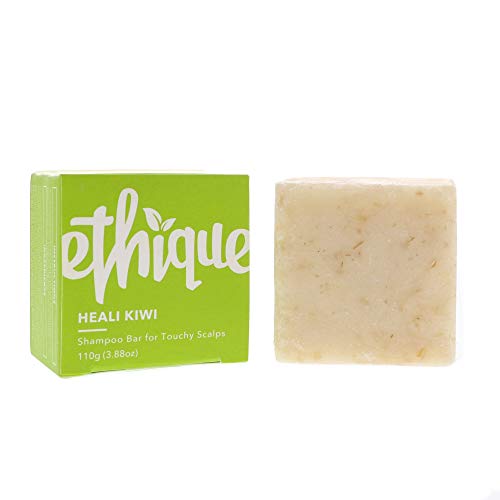 Product Cover Ethique Eco-Friendly Solid Shampoo Bar for Dandruff & Touchy Scalps, Heali Kiwi - Sustainable Natural Shampoo, Plastic Free, 100% Soap Free, Vegan, Plant Based, 100% Compostable and Zero Waste, 3.88oz