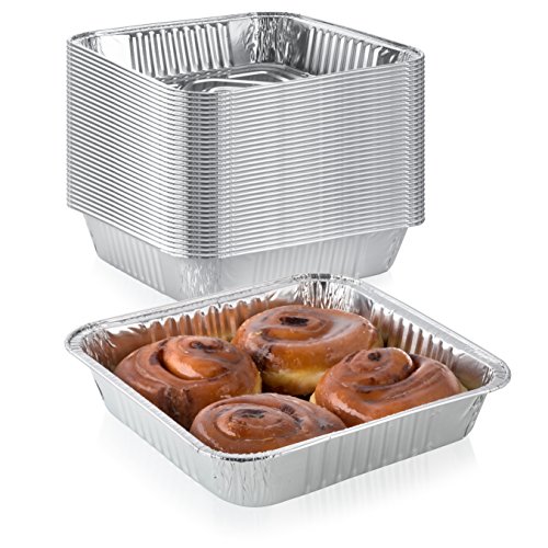 Product Cover Pack of 30 Extra-Thick Disposable Aluminum Baking Pans | Standard Size 9