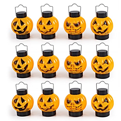 Product Cover JOYIN 1 Dozen Halloween Light Up Pumpkin Lanterns for Best Halloween Decorations Props