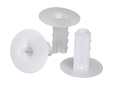 Product Cover THE CIMPLE CO - Single Feed Thru Bushing - (White) RG6 Feed Through Bushing (Grommet) Replaces Wallplates (Wall Plates) for Coax Coaxial Cable, Network Cable, CCTV - Indoor/Outdoor Rated - 10 Pack