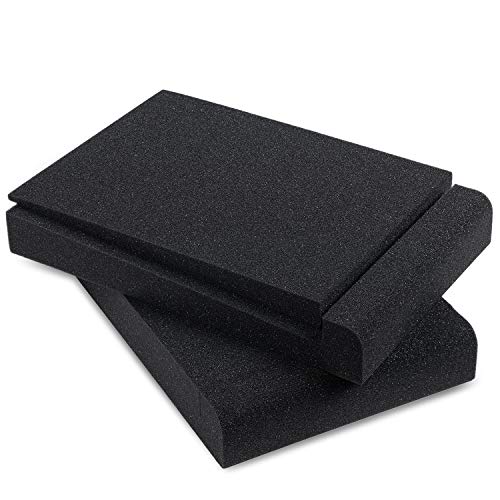 Product Cover Sound Addicted - Studio Monitor Isolation Pads for 5 Inch Monitors, Pair of Two High Density Acoustic Foam which Fits most Speaker Stands | SMPad 5