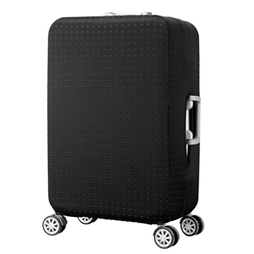 Product Cover Water Resistant Print Trolley Case Protective Cover For 19/20/21 Luggage Spandex Washable Travel Suitcase Protector S Black