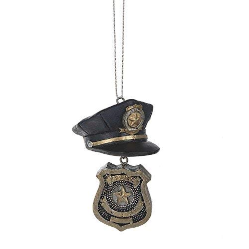 Product Cover Midwest-CBK Police Officer Hat & Badge 2 x 4 Inch Resin Christmas Ornament Figurine