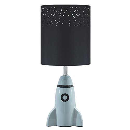 Product Cover Signature Design by Ashley - Cale Table Lamp - Children's Lamp - Rocket Base - Gray
