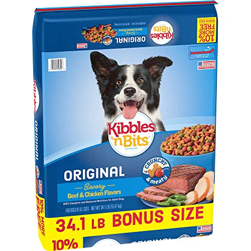 Product Cover Kibbles 'N Bits Original Savory Beef & Chicken Flavors Bonus Bag Dry Dog Food, 34.1 Lb