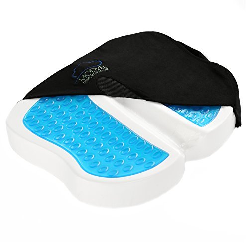 Product Cover Modvel Seat Cushion with Gel for Back Pain, Tailbone, Coccyx & Sciatica Relief - Ventilated Memory Foam Excellent Support Comfort Orthopedic Butterfly Design Home, Office Car Use (MV-102)
