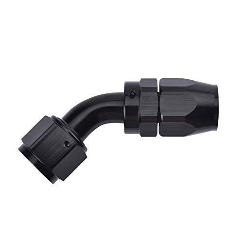 Product Cover EVIL ENERGY 10AN 45 Degree Swivel Hose End Fitting for braided fuel line Aluminum Alloy black