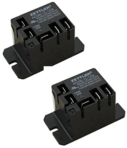 Product Cover American Zettler Power Relay, SPDT, 30A, 115v, Mini, 30A SPDT 120VAC AZ2280-1C-120A( Pack of 2)
