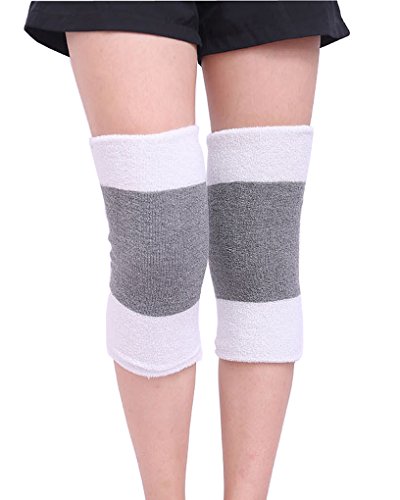 Product Cover FakeFace Men Women Thicken Thermal Knee Braces Leg Warmers Winter Breathable Cozy Warm Knee Pads Leg Sleeves Support Protector for Ski Cycling Dance Runing Arthritis Tendonitis, 1 Pair