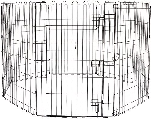 Product Cover AmazonBasics Foldable Metal Pet Exercise and Playpen with Door, 36