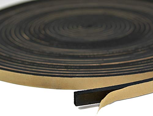 Product Cover Danko Neoprene Foam Weather Seal High Density Stripping with Adhesive Backing 1/2 Inch Wide 1/4 Inch Thick 50 Feet Long (1/2 x 1/4)