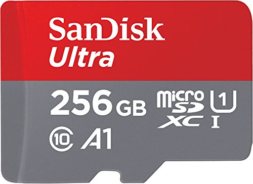 Product Cover SanDisk 256GB Ultra MicroSDXC UHS-I Memory Card with Adapter - 100MB/s, C10, U1, Full HD, A1, Micro SD Card - SDSQUAR-256G-GN6MA
