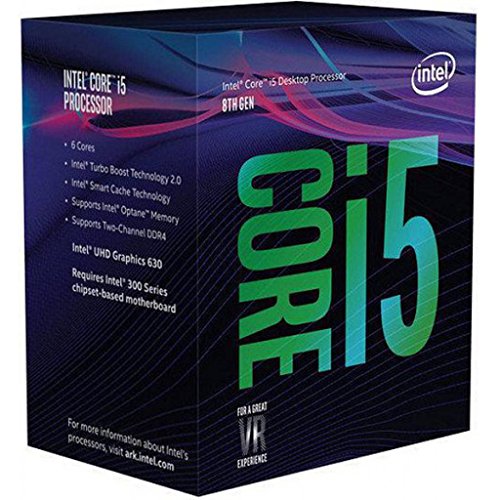 Product Cover Intel 8th Gen 6-Core 3.6 GHz/4.3 GHz Turbo i5 8600K Coffee Lake LGA 1151(300 Series) Desktop Processor with Graphics 630 - BX80684I58600K