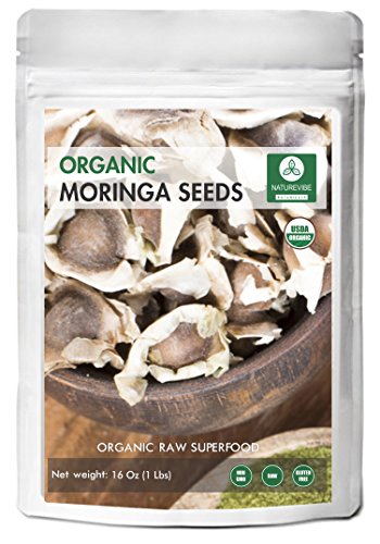 Product Cover Approx 1500 Moringa Seeds (1lb), Dried Organic PKM1 Quality Herbal Dietary Supplement