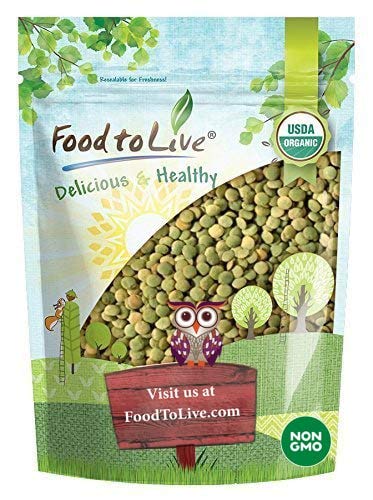 Product Cover Organic Green Lentils, 3 Pounds - Whole Dry Beans, Non-GMO, Kosher, Raw, Sproutable, Bulk