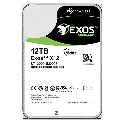 Product Cover (Old Model) Seagate Exos 12TB Internal Hard Drive Enterprise HDD - 3.5 Inch 6Gb/s 7200 RPM 128MB Cache for Enterprise, Data Center - Frustration Free Packaging