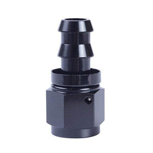 Product Cover EVIL ENERGY 8AN Straight Push Lock Hose Fitting End Black